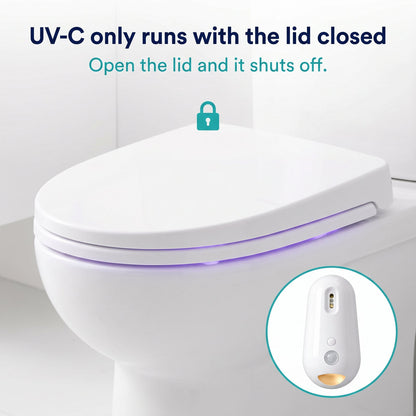 Luvessa UV-C only runs with the toilet lid closed